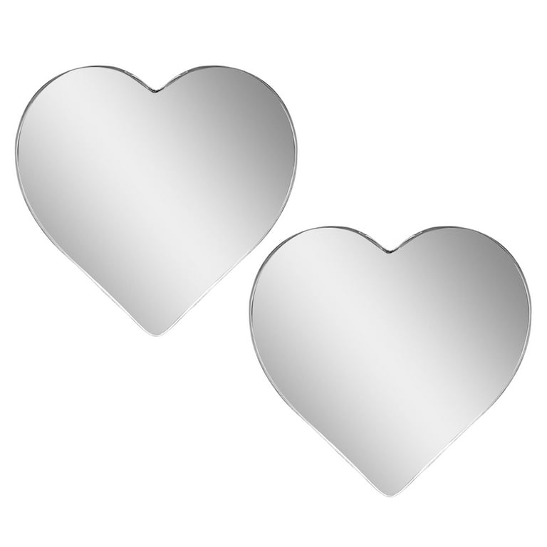 Heajfvd 2Pcs Heart Shaped Blind Spot Mirrors for Cars Anti
