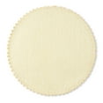 thumbnail image 3 of Martha Stewart Woven Water Resistant Lindos Fabric Placemat Set 6-Pack, 15" Round, Beige, 3 of 9