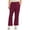 WINE, variant on HEAL+WEAR Plus Size Women’s Clinical Scrub Pants with Elastic Waistband & Cargo Pockets 4-Way Stretch - Straight Leg