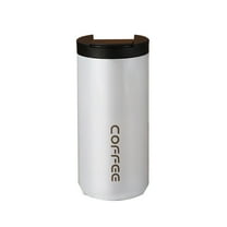 Guozer Stainless Steel Insulated Cup 1PCS 400ML Portable Insulated Mug Travel Coffee Mug With Lid Leak-proof Insulated Mug