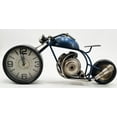 thumbnail image 4 of Table clock - Motorcycle Blue Table Clock by Peterson Housewares  Artwares, 4 of 5