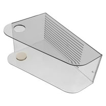 Minkissy wood magazine holder File Document Box Grey 1Pack