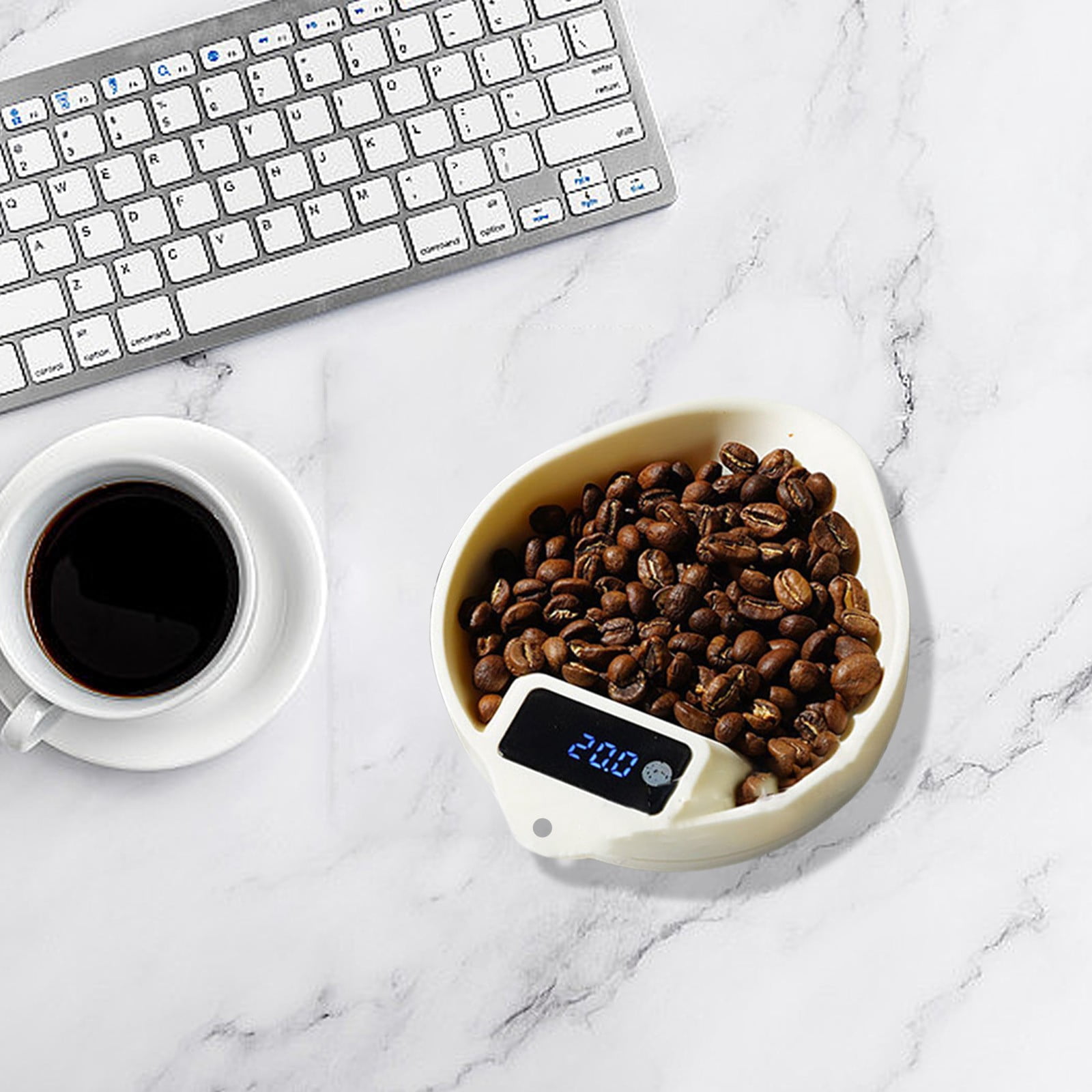 Specollect 2Pcs Coffee Bean Scale, Espresso Scale for Coffee Beans Weighting/Dosing, Mini Coffee Scale, Digital Kitchen Scale, Coffee Tea Spice,