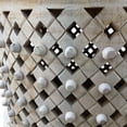 thumbnail image 5 of Carolina Artisan 30" Lattice Weave Mango Wood Coffee Table in Whitewash, 5 of 6