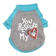 thumbnail image 2 of Peuae Dog T Shirt Cotton Cute Print Dog Vest Apparel Spring Summer Pet Shirt Puppy T Shirt Small Dog Clothes Cat Dog Clothes Doggie Tank Tops Pet Clothes for Dogs, 2 of 3