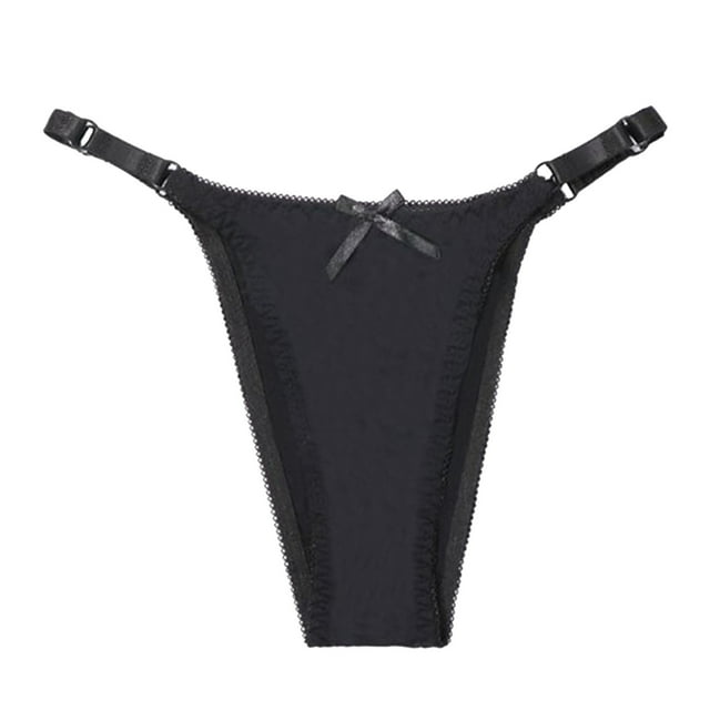 Baberdicy sous-Vêtements Femme, Culottes Femme Fines Fines Bretelles Taille Basse Culottes Simples String Sans Coutures pour Femme