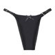 thumbnail image 1 of Gibobby Ropa Interior dama Bragas de mujer, bragas finas de cintura con correa fina, Tanga sin costuras Sexy Simple(Negro， L), 1 of 3