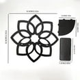 thumbnail image 5 of Estante de esquina con forma de flor, estante de esquina de pared, estante de decoración del hogar, estante de almacenamiento con forma de flor,, 5 of 5