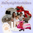 thumbnail image 3 of 12V Electric Wiggle Car, 2-in-1 Smart Swing Ride-On, LED Lights, Anti-Rollover, 110 lbs, 3 of 8