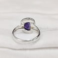 thumbnail image 5 of Natural Amethyst Ring, Rough Amethyst Gemstone Ring, Feb Birthstone, Bohemian Ring, 925 Sterling Silver, Womens Ring, Christmas, Thanksgiving, Handmade, Statement Jewelry, Rough Gemstone Jewelry, 5 of 5