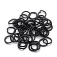 thumbnail image 2 of 200 Pieces Rings Anklet Jewelry Making Finding Decorative Craftsman Supply Connection Connector Handmade Handicraft DIY Crafting Accessory Dark Black, 2 of 7