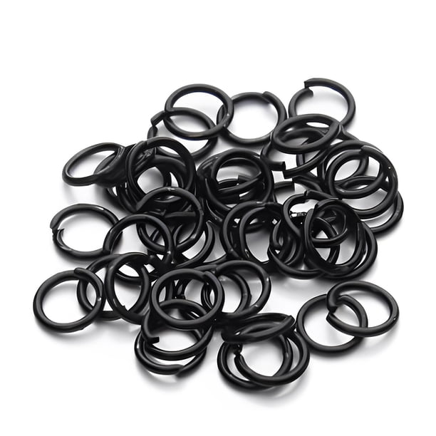200 piezas anillos tobilleras fabricación de joyas encontrar conector decorativo hecho a mano artesanía DIY accesorio para manualidades Ropa, zapatos y accesorios Miscelánea Negro oscuro Guardurnaity AP015549-08