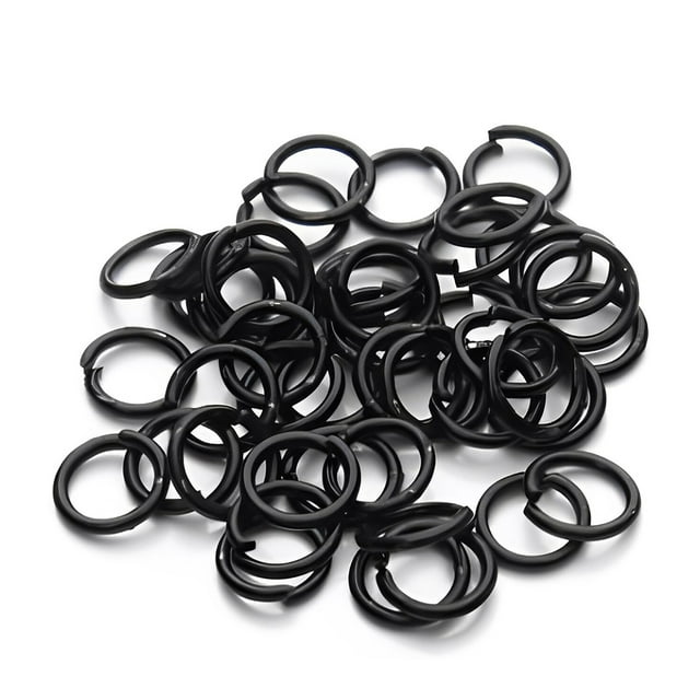 200 piezas anillos tobilleras fabricación de joyas encontrar conector decorativo hecho a mano artesanía DIY accesorio para manualidades Ropa, zapatos y accesorios Miscelánea Negro oscuro Jumpingount AP015549-08