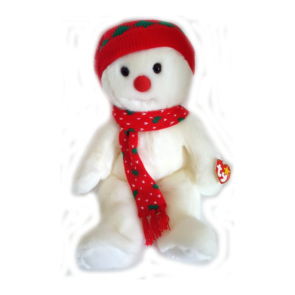 Ty Snowboy the Snowman, Soft and Huggable By Beanie Buddies Ship from
