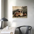 thumbnail image 5 of BCIIG  Rusty Truck Canvas Wall Art - Vintage Blue Car Pictures Living Room Decor - Country Style Artwork unFramed Posters Paintings 20''x16'', 5 of 5