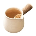 thumbnail image 1 of Tetera de cerámica con mango antiescaldaduras, teteras de té duraderas de 650ml, infusor de té para el hogar, cocina, casa de té, hotel al aire libre , estilo A perfecl  Tetera con infusor, 1 of 7