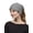 Light Melange Grey, variant on Pony Tail Knit Beanie, Light Melange Grey