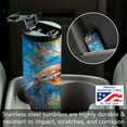 thumbnail image 2 of Highland Home "Bright Sea Turtle" 17 oz. Double Wall Stainless Steel Tumbler w/Lid, 2 of 6