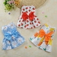 thumbnail image 4 of Walbest Pet Dress Sleeveless Soft Floral Print Small Dog Cat Clothing for XS-XL Puppy Kitten, 4 of 7