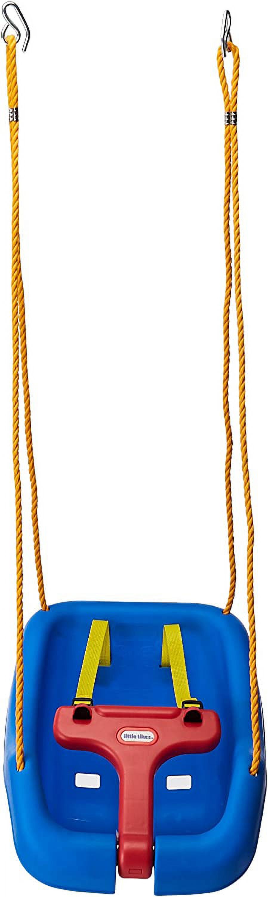 Little Tikes 2-in-1 Snug and Secure Swing, High Back, Blue photo 3