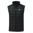 thumbnail image 2 of Men's Cutter & Buck Black TCU Horned Frogs Evoke Hybrid Eco Softshell Recycled Full-Zip Vest, 2 of 3