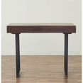 thumbnail image 3 of Mod-Arte Glisse Moderne Bureau en Bois Dur et Fer avec Rangement en Noyer, 3 of 3