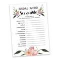 thumbnail image 2 of Inkdotpot Scramble Bridal ShowerGameCards FloralParty Wedding Supplies 50-Pack Wedding Word, 2 of 7