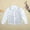 White, variant on Kids Girls Sparkly Sequins Dance Top Boys Long Sleeve Button Down Shirt for Performance (White 5-6 Years)