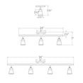 thumbnail image 4 of WAC Lighting Solo 4-Light LED Energy Star Aluminum Fixed Rail in Brushed Nickel, 4 of 5