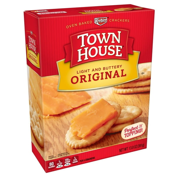 Town House Snack Crackers, Original, 13.8 Oz