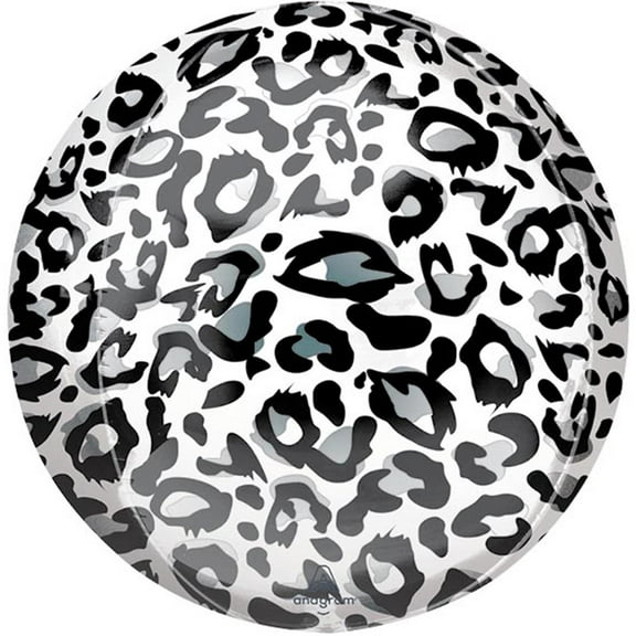 Snow Leopard Print Orbz Balloon 16"