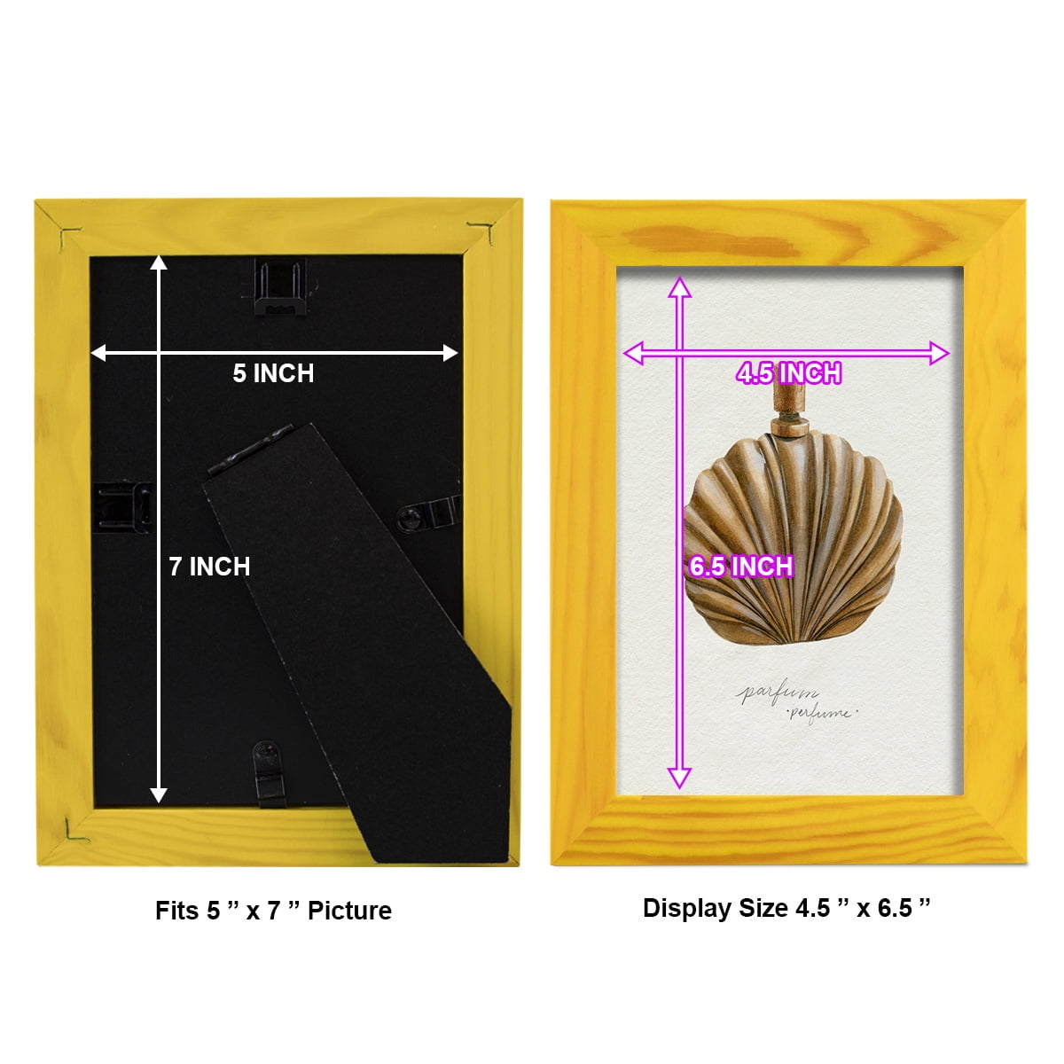 Gilded Toiletries II - Framed Print w/glass - Sunflower Yellow