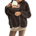thumbnail image 1 of Women's Long Coat, Child Matching Hooded with Fleece Lined Pockets, 1 of 9