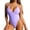 Purple, variant on Women One Piece Swimsuits European High Cut Solid Color Swimsuit for Women Backless Suspender Tight Fitting Swimsuit Black,M