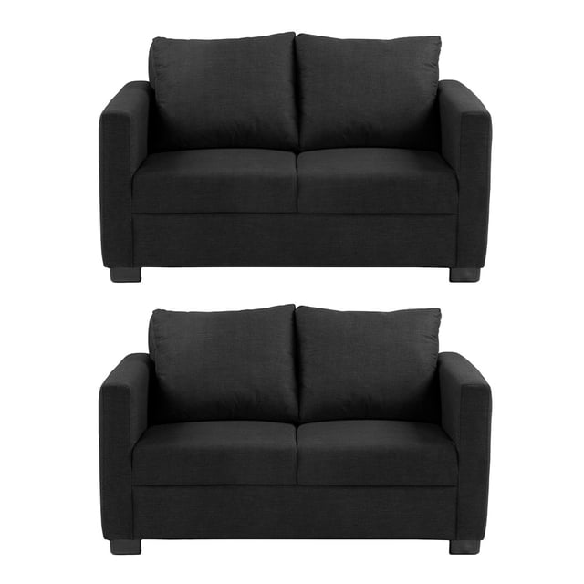 Sala 2-2 TRINITY Gales ( 2 piezas Love Seat ) Negro