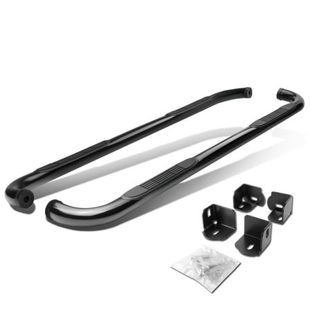 For 04-12 Chevy Colorado/GMC Canyon Extended Cab Carbon Steel 3" Side Step Nerf Bar Running Board Isuzu I-280/I-290/I-370 Left+Right 10 11
