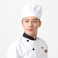 thumbnail image 3 of OULII 1Pack Chef Hat for Adults Cotton with Adjustable Design for Home Baking White, 3 of 5