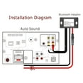 thumbnail image 4 of MYG Bluetooth V4.0 DC12-24V Voiture aux Adaptateur BT Musique Récepteur Module Kit 2 Entrée RCA, 4 of 9