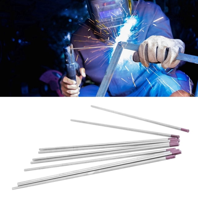 Electrodo de tungsteno, 10 piezas WES TIG Varillas de soldadura TIG de tungsteno Aguja de tungsteno creada magistralmente
