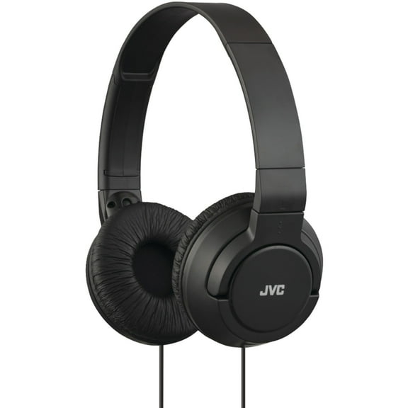 JVC HAS180-B-K Lightweight Foldable On-Ear Headphones with 3.5mm Jack, Black