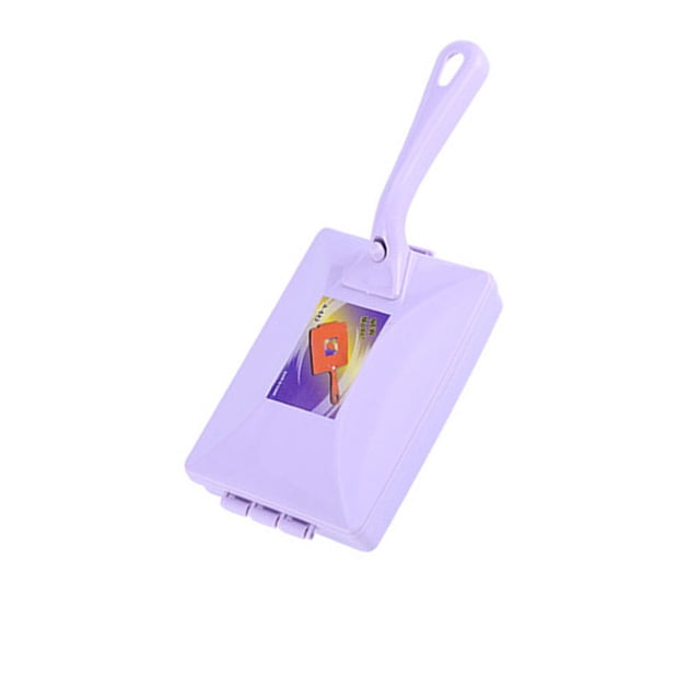 2 Pieces Multi-functional Double Head Handheld Carpet Table Brush Multi-functional Double Head Plastic Sweeper Dirt Hair Cleaner Collector Roller Random Color