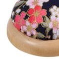 thumbnail image 4 of Unique Bargains Pin Cushion Wooden Base Japanese Style Round Pincushion, Black, 4 of 5