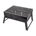 thumbnail image 4 of jinwen Foldable BBQ Grill Easy to Store Compact Cookware for Backyard Hiking Picnic 22x43x29cm, 4 of 9
