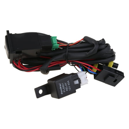 Sinyiin Auto Lighting Assembly Universal DC12V 40A Fog Light Wiring Harness With Switch Automotive Body Parts