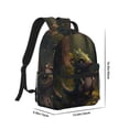 thumbnail image 2 of Yiaed Cute Leaf Animal Print School Backpack College Backpack Daypacks for Students High School Spacious and Durable Daypack for Work and Travel-One Size, 2 of 6
