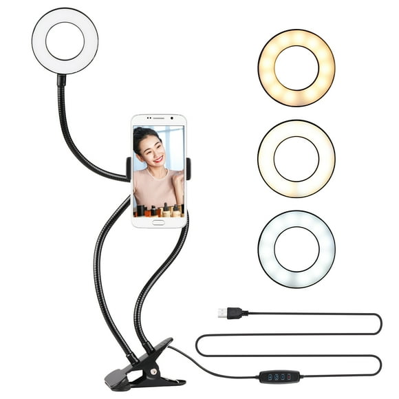 Andoer 3.5Inch Two in One LED Ring Light with Cell