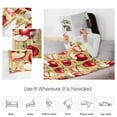 thumbnail image 5 of Fleece Blanket Red Apples Farm Fruit Blankets, Soft Cozy Warm Flannel Throw Blanket, Retro Weave Art Blanket for Bed Couch Sofa,40x60In, 5 of 9