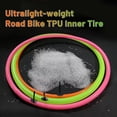 thumbnail image 4 of 4/2/1pcs Ultralight Bike Inner Tube 700 18 32C TPU Tire 700c 65mm Road Bicycle 700x1 8C/23C/25C/28C/30C/32C Cycling Accessories 2PCS orange with lever, 4 of 9