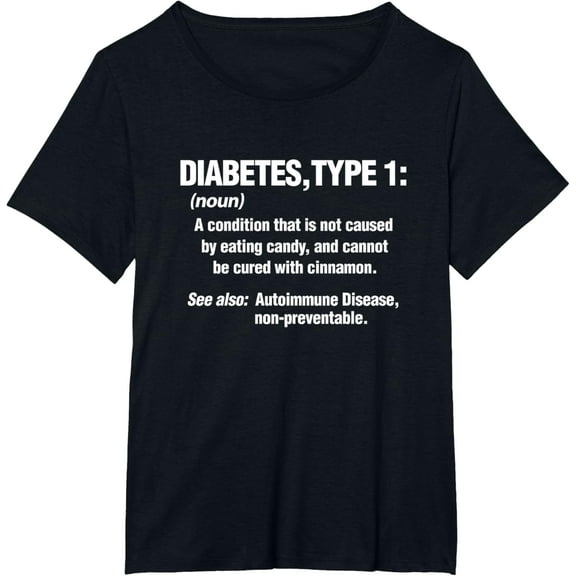 t-shirtDiabetes Type 1 T1D Diabetics Funny Definition T-Shirt mens t shirt，black，women，funny，misfits，men，journey