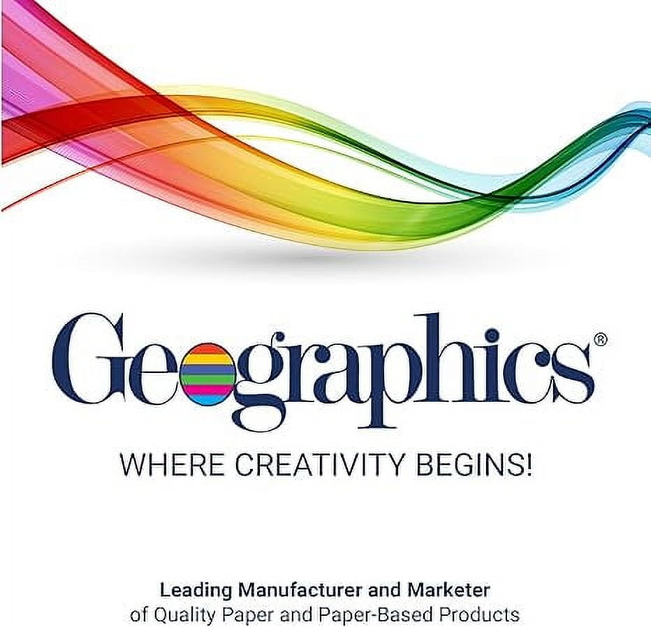 Geographics 8-1/2" x 11" 24-Pound Design Paper with Clouds, Blue/White, Pack of 100
